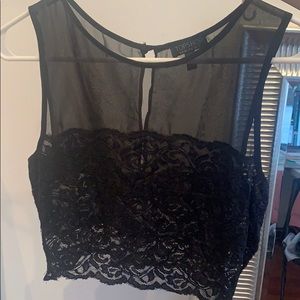 TOPSHOP Lace Crop Top